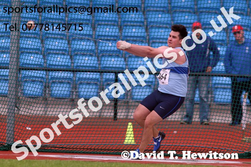 Mens under-20s hammer, Northern Senior and Under-20s Champs., SportsCity, Manchester. Photo: David T. Hewitson/Sports for All Pics